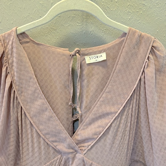 Boutique Storia Dusty Rose Midi Dress Boho Style Women’s Size Medium - Picture 5 of 11